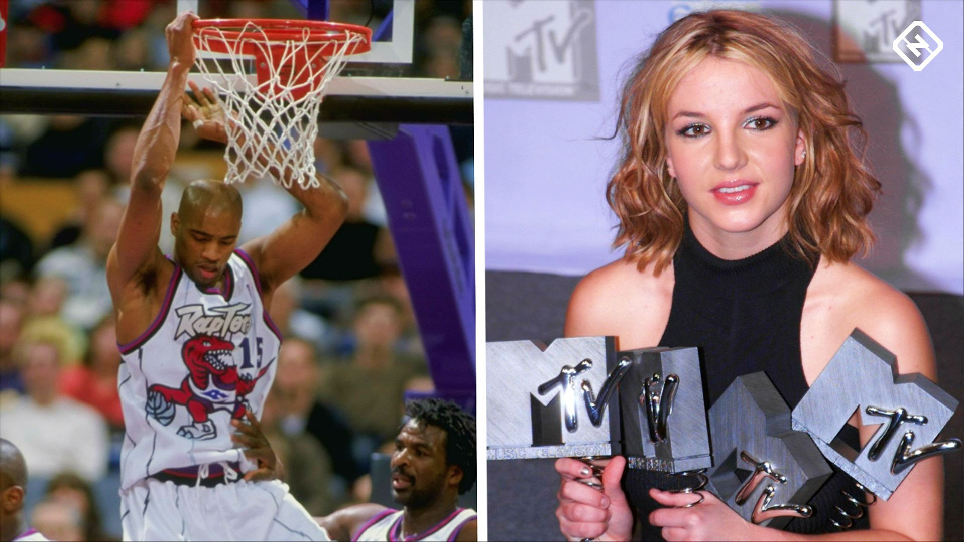 Vince Carter Britney Spears Split Ftr - Vince Carter Nas - HD Wallpaper 