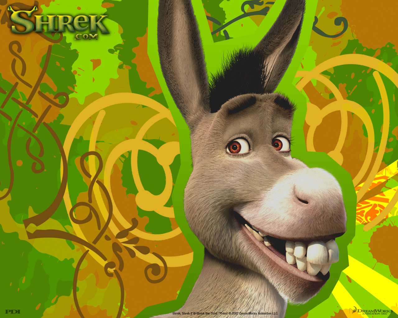 Shrek The Third - Shrek Donkey Poster - 1280x1024 Wallpaper 