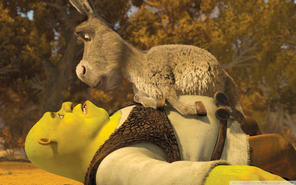 Shrek X Donkey - HD Wallpaper 