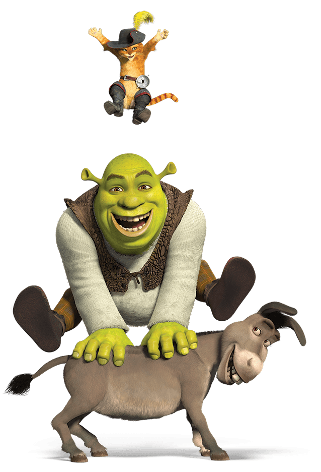 Happy Shrek And Donkey - 638x936 Wallpaper 