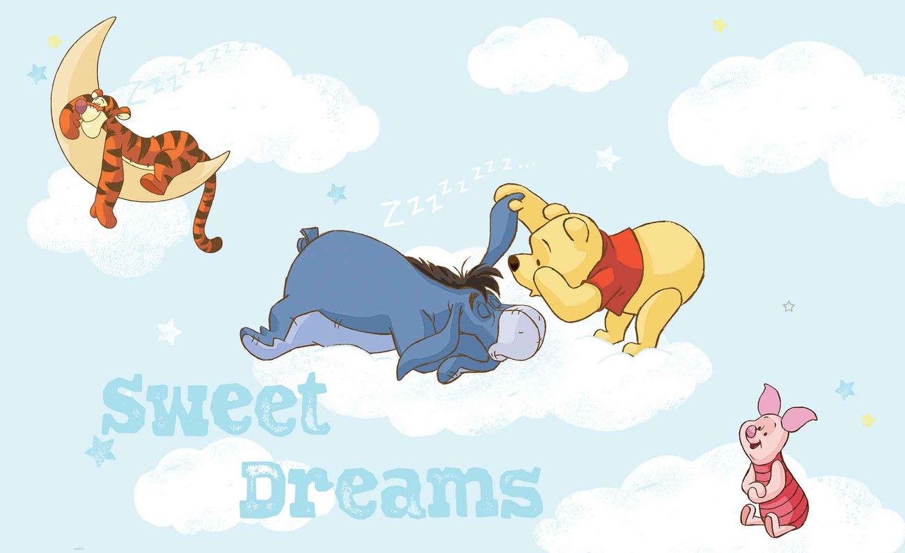 Disney Winnie Pooh Piglet Tigger Eeyore Wallpaper Mural - Tapet Winnie The Pooh - HD Wallpaper 