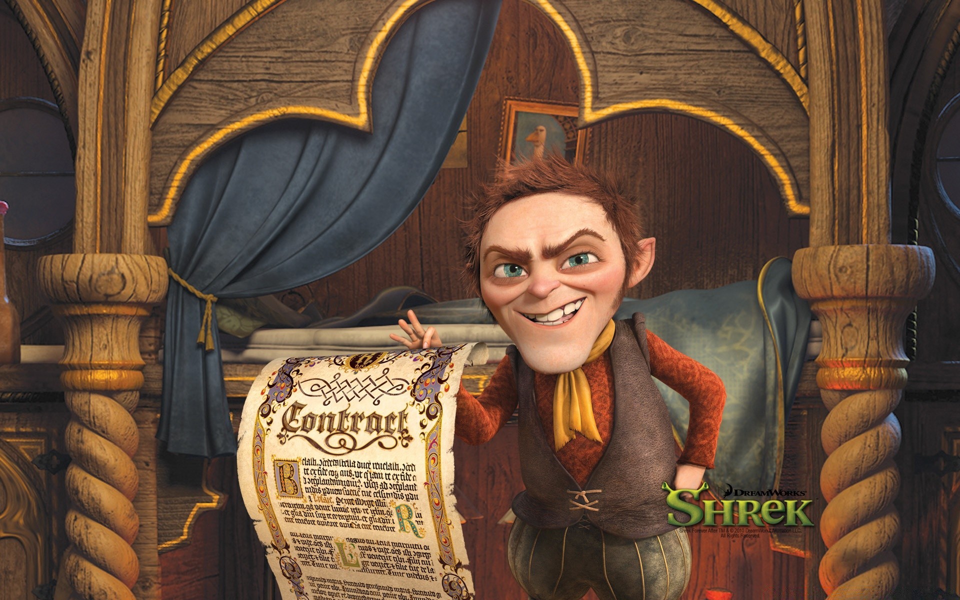 Shrek Art One Indoors Religion Adult Woman - Rumpelstiltskin Shrek 4 - HD Wallpaper 