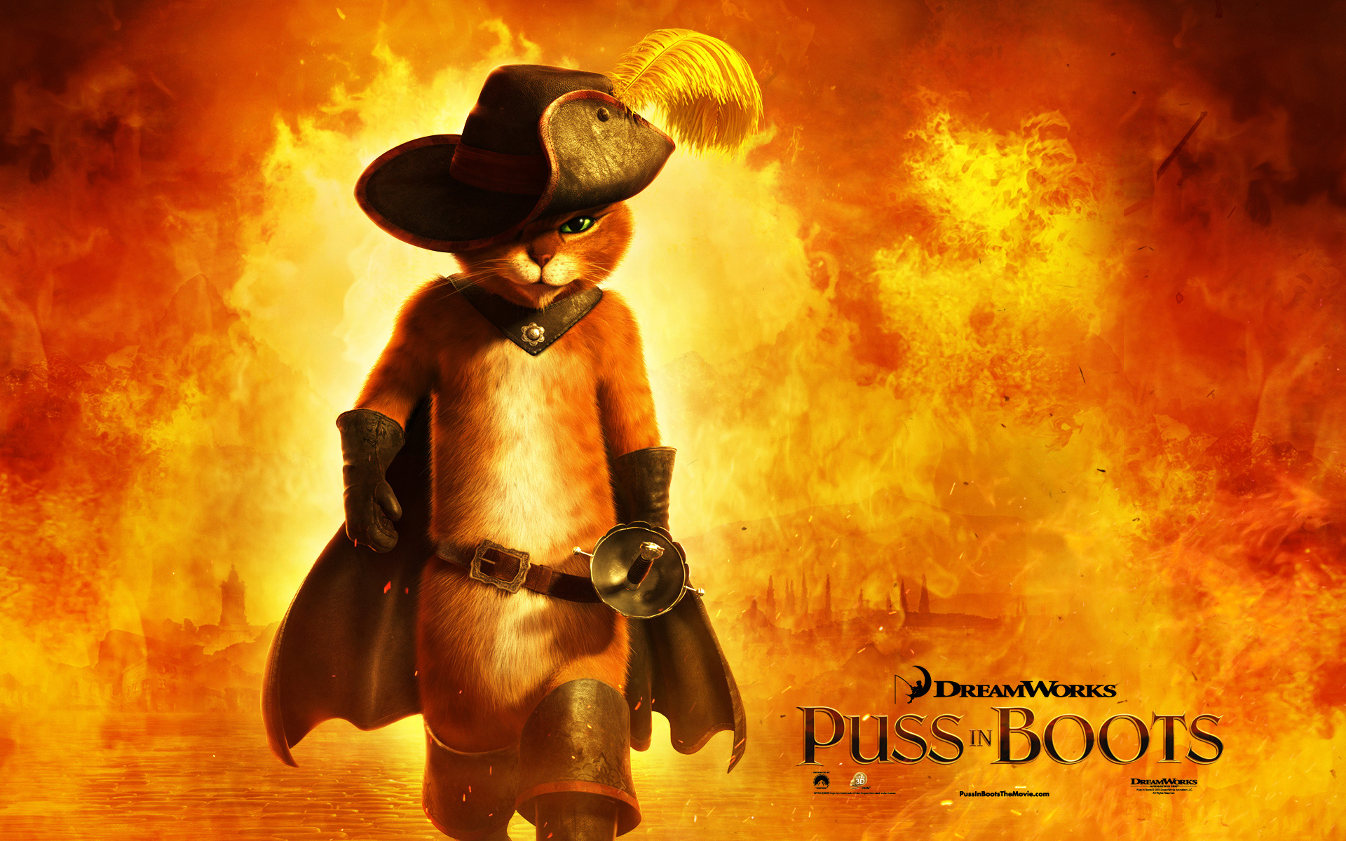Puss In Boots Hd - HD Wallpaper 