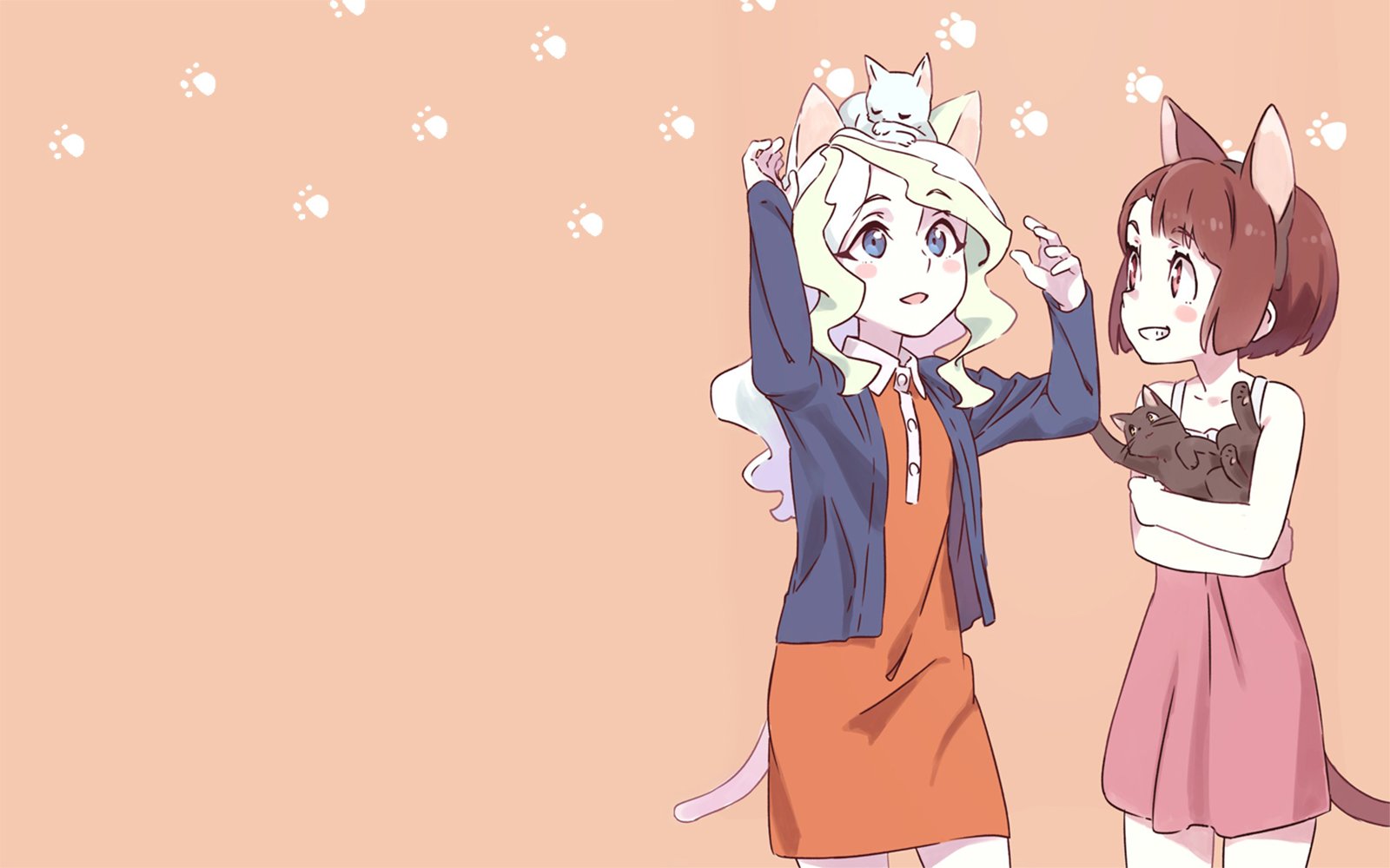 Little Witch Academia Akko Y Diana - HD Wallpaper 