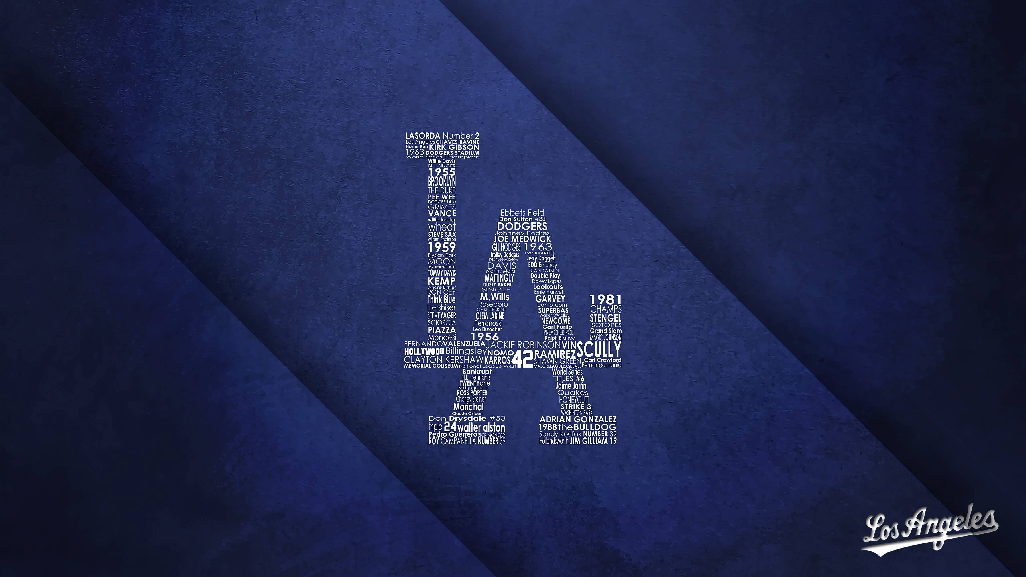 Mlb Los Angeles Dodgers Team Logo Blue Wallpaper Hd - La Dodgers Background - HD Wallpaper 