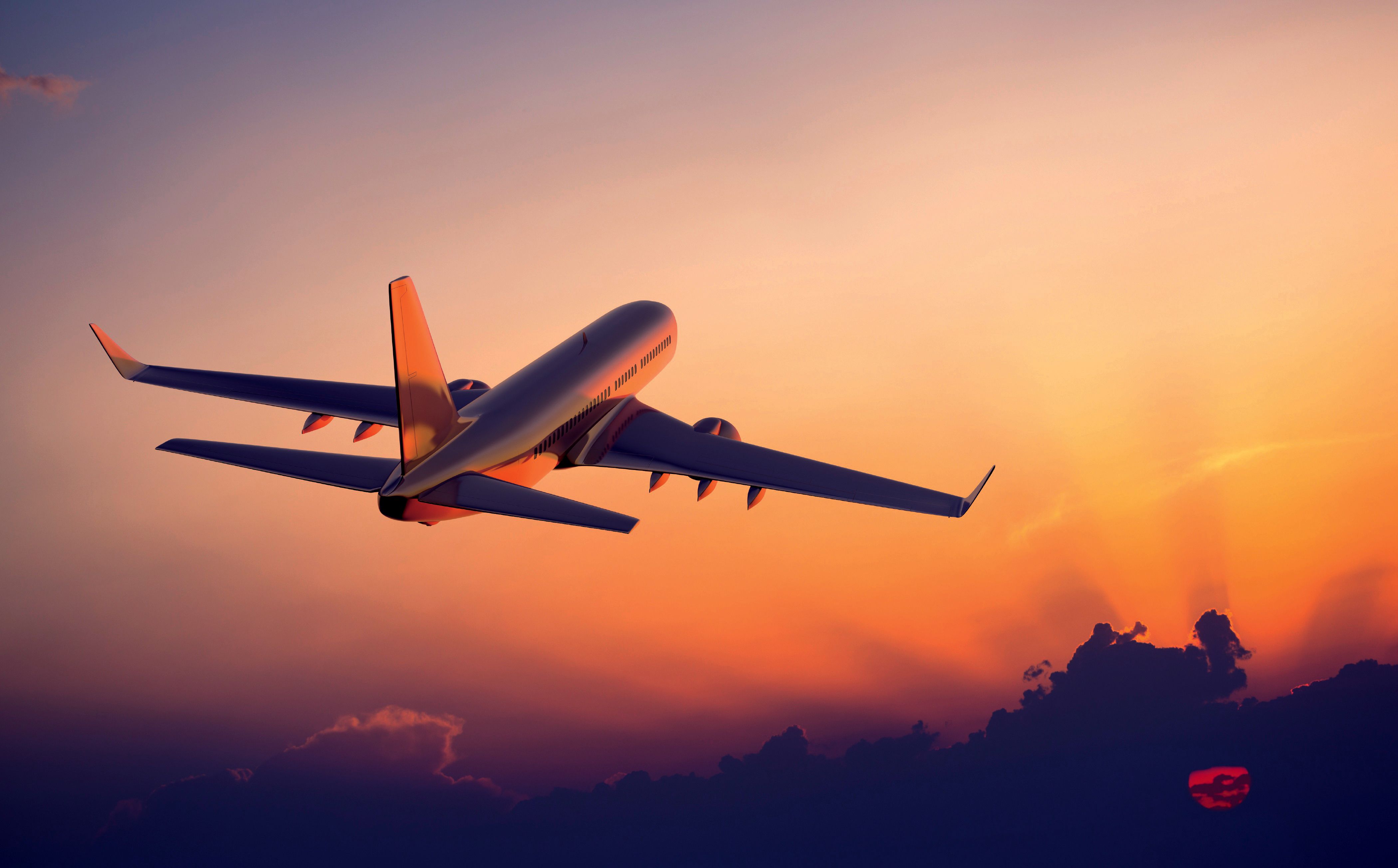 Wallpaper Airplane, Aircraft, Air Travel, 4k, World, - Plane Hd - HD Wallpaper 