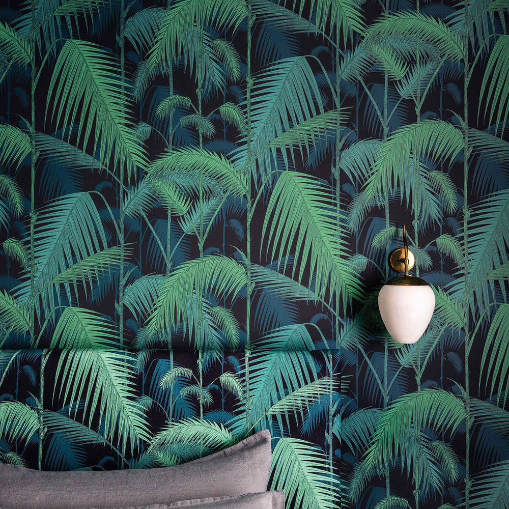 Cole & Son Palm Jungle Black Wallpaper - Cole And Sons Palm - HD Wallpaper 