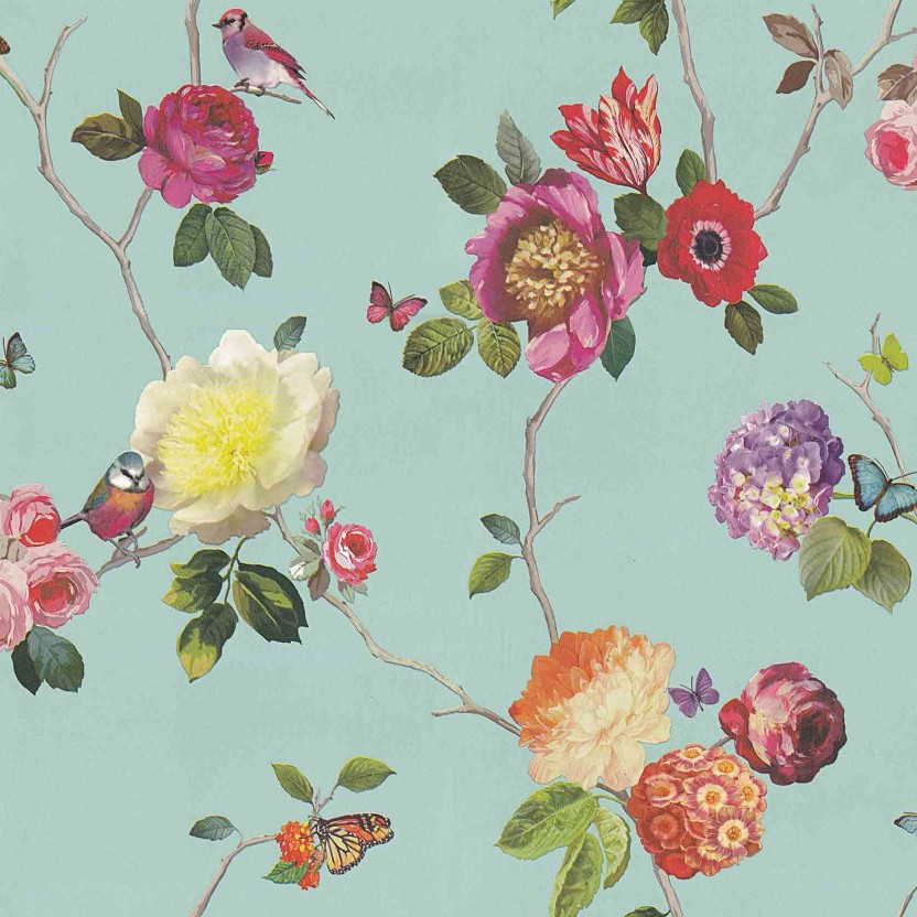 Papier Peint Oiseaux Bleus - HD Wallpaper 