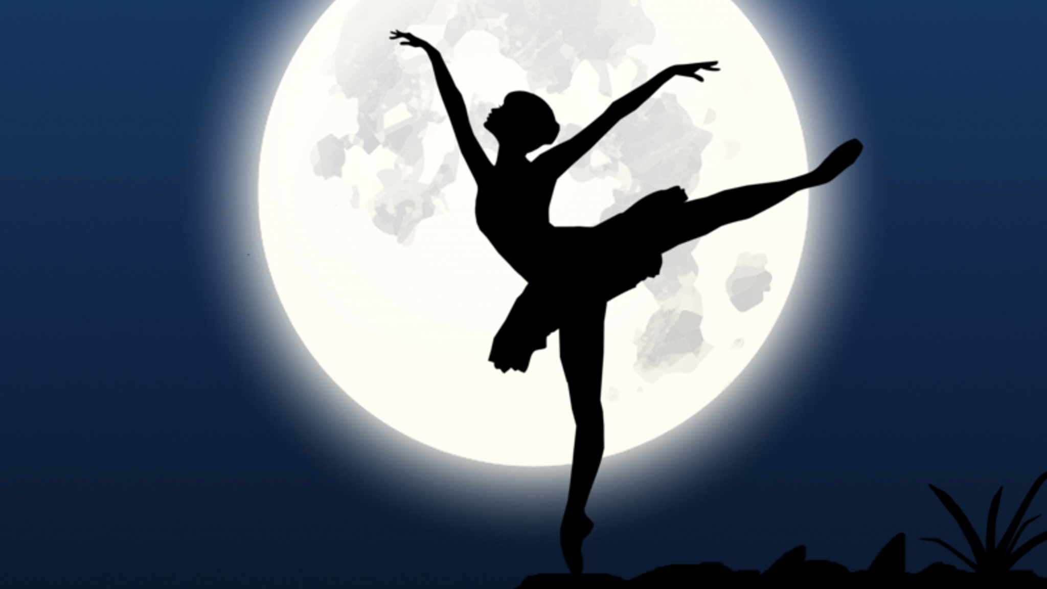 Ballerina, Silhouette, Moon, Dance, Wallpaper - Ballet Dance - HD Wallpaper 