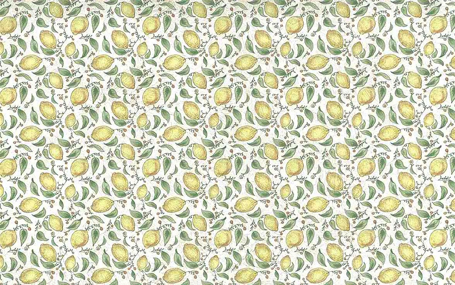 Yellow Lemons Vintage Wallpaper, Green, Leaves, Off-white, - Floral Aesthetics Vintage - HD Wallpaper 