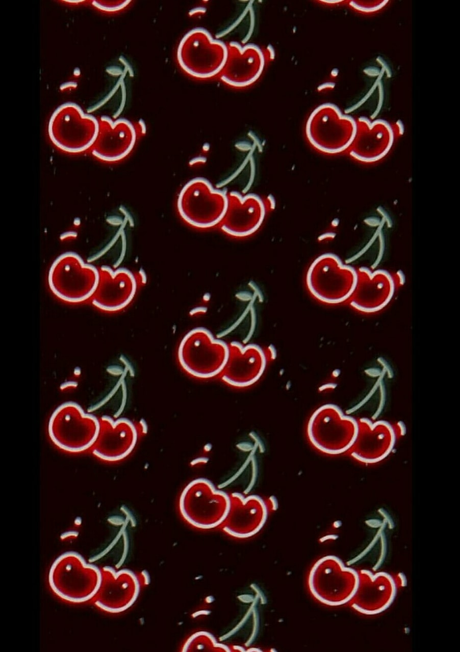 Aesthetic, Background, And Black Image - Cherry Wallpaper Iphone - 902x1280  Wallpaper 