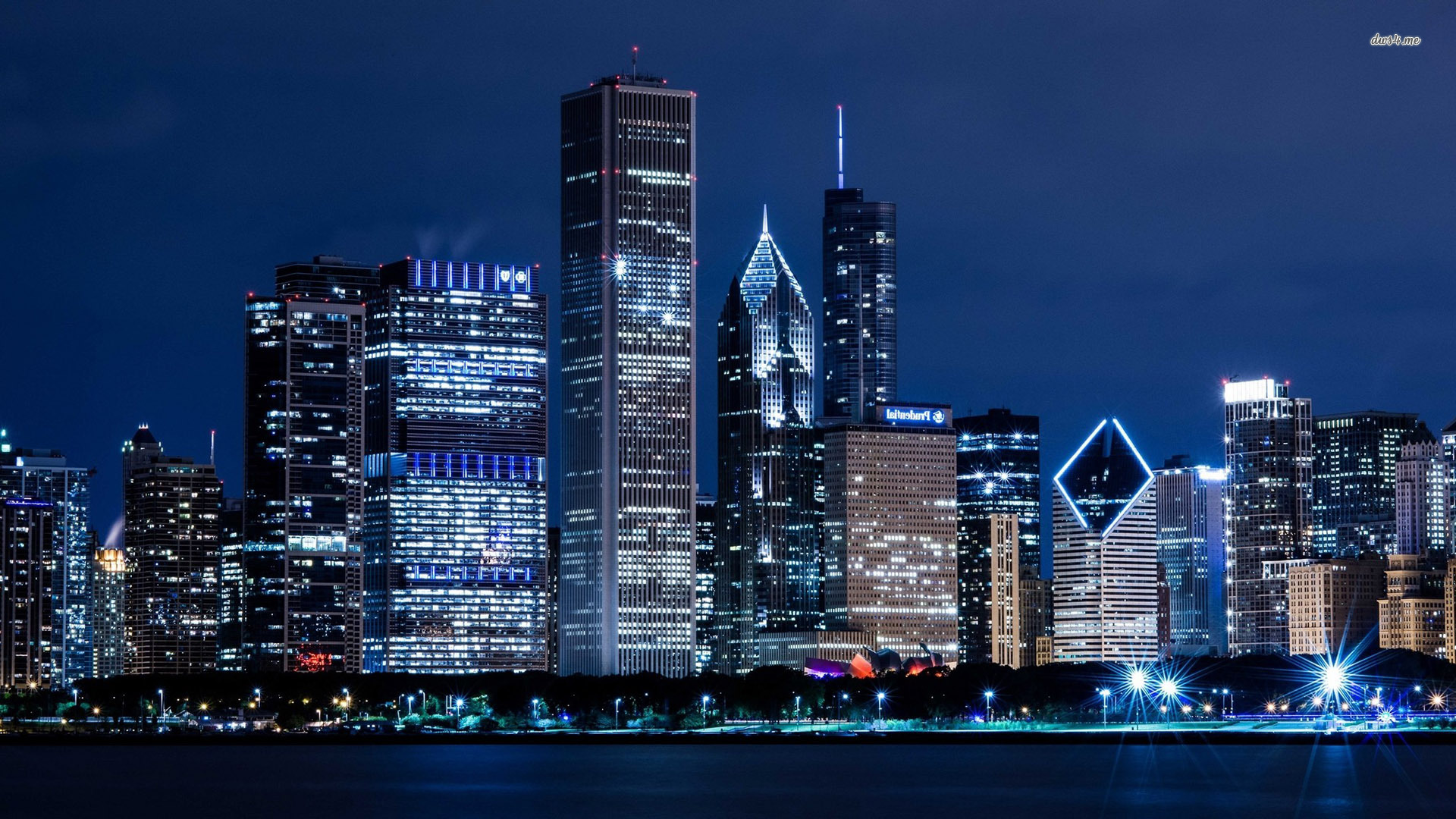 Chicago City Skyline Hd - HD Wallpaper 