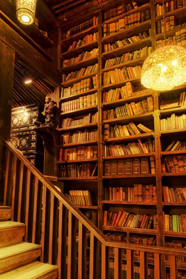 Library Hd Wallpaper For Mobile - HD Wallpaper 