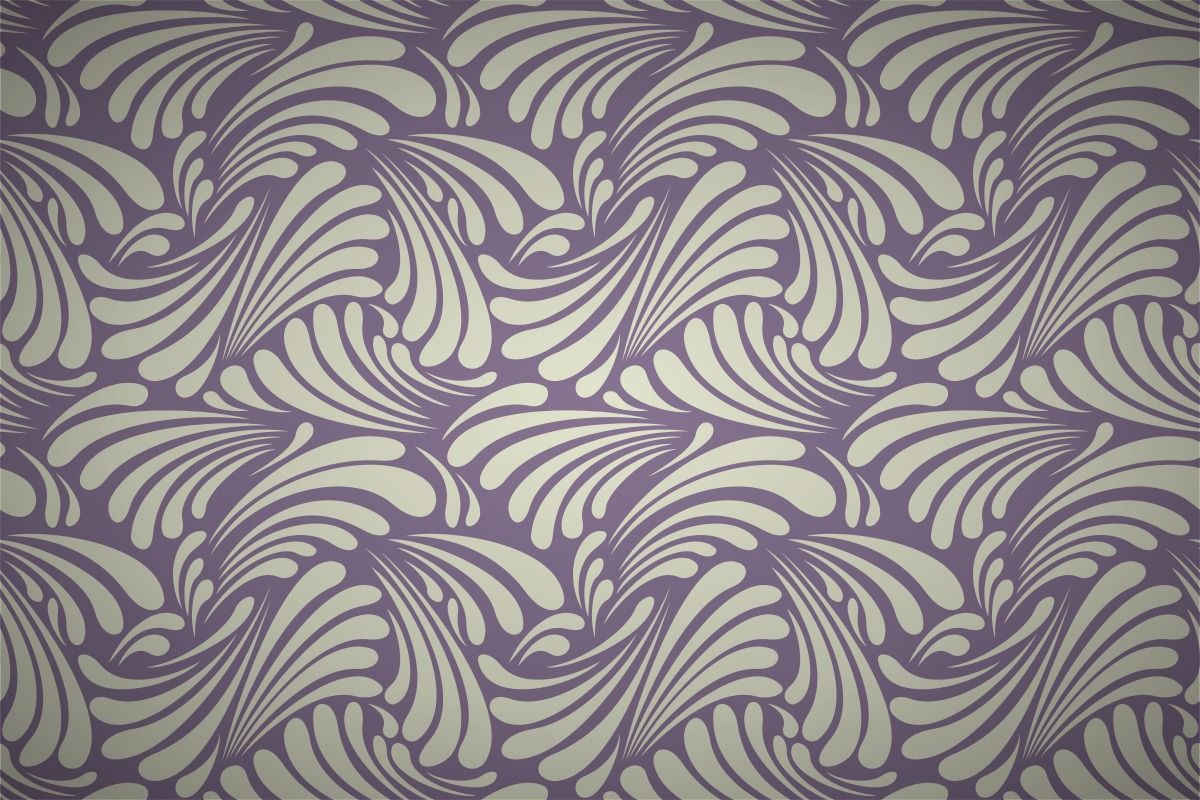 Art Nouveau Leaf Curls Wallpaper Patterns 
 Data-src - Free Art Nouveau Pattern - HD Wallpaper 