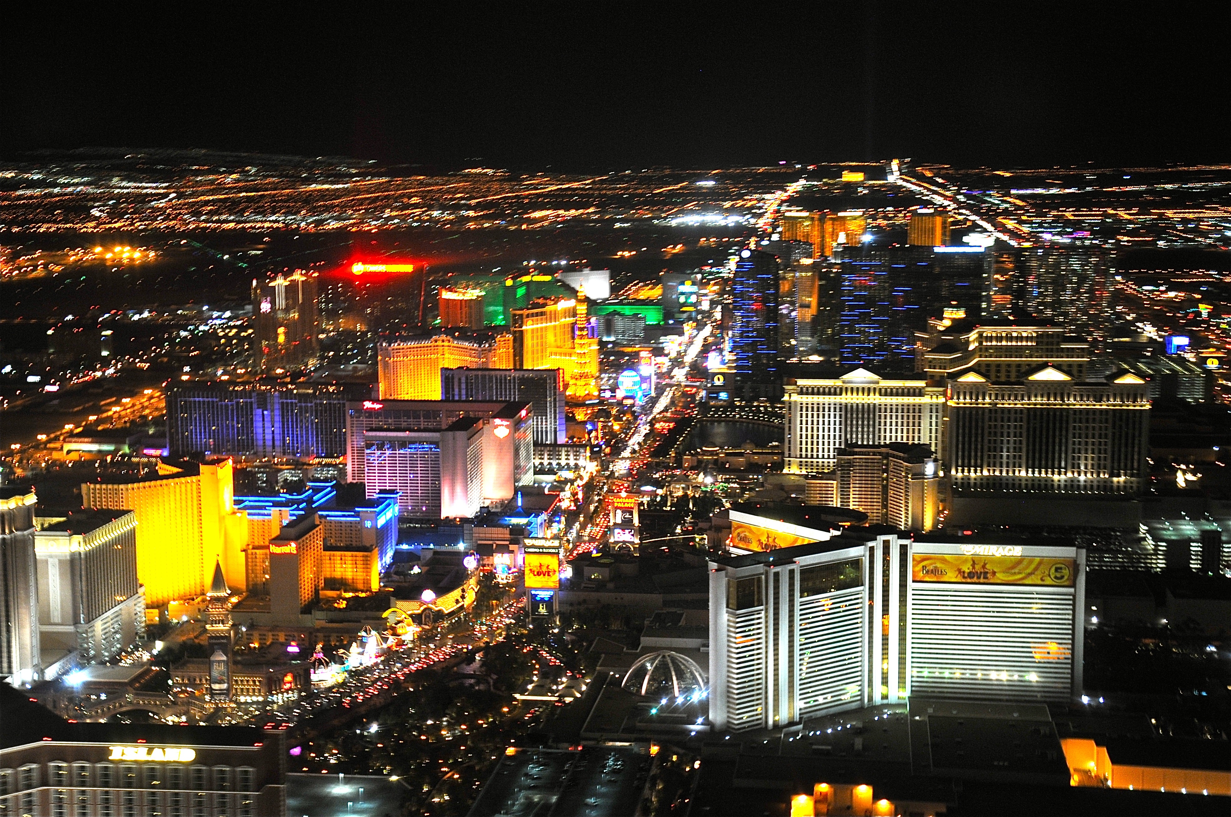 Las Vegas Skyline Hd - HD Wallpaper 