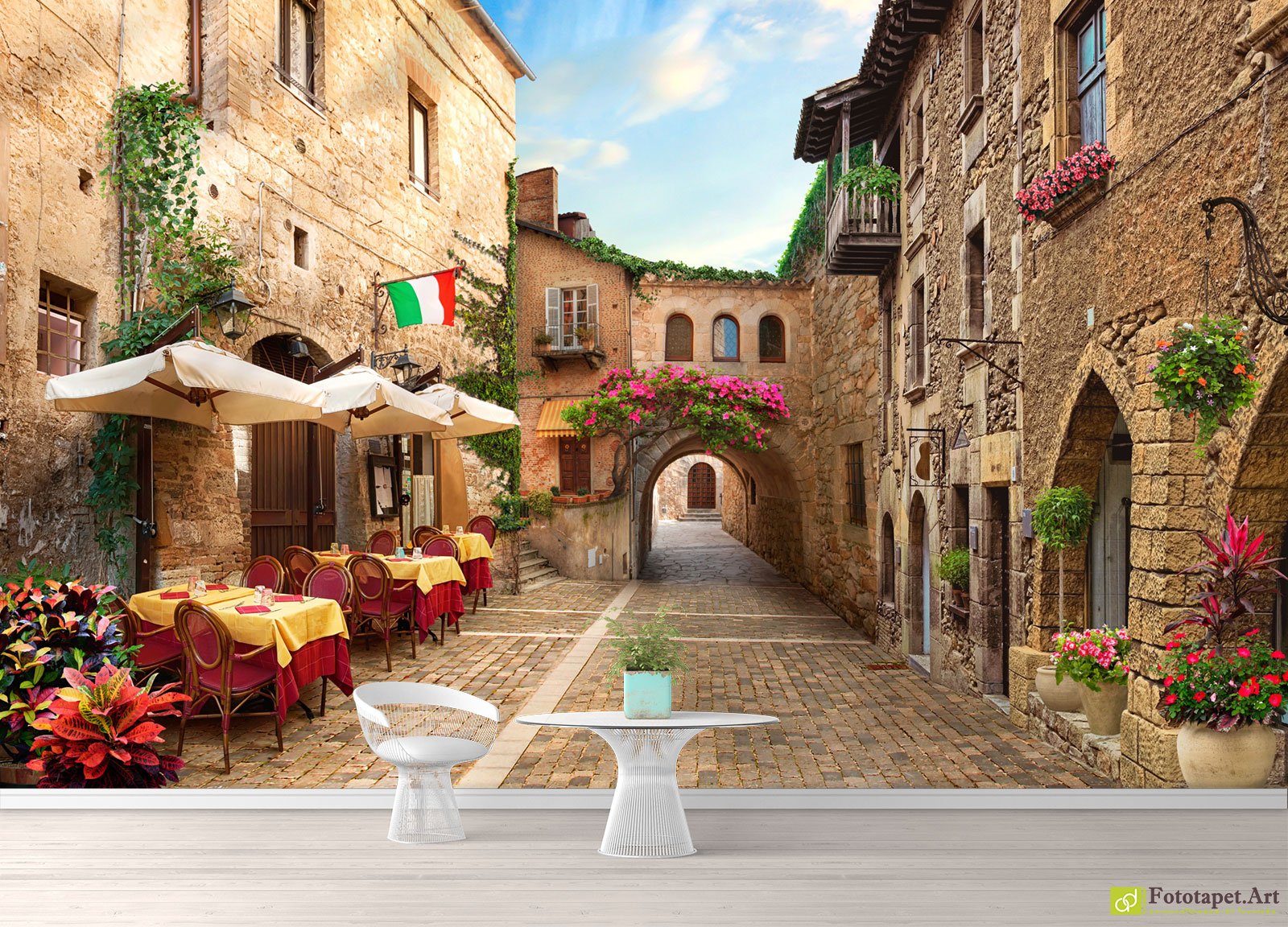 3d Mural Alley Street - HD Wallpaper 