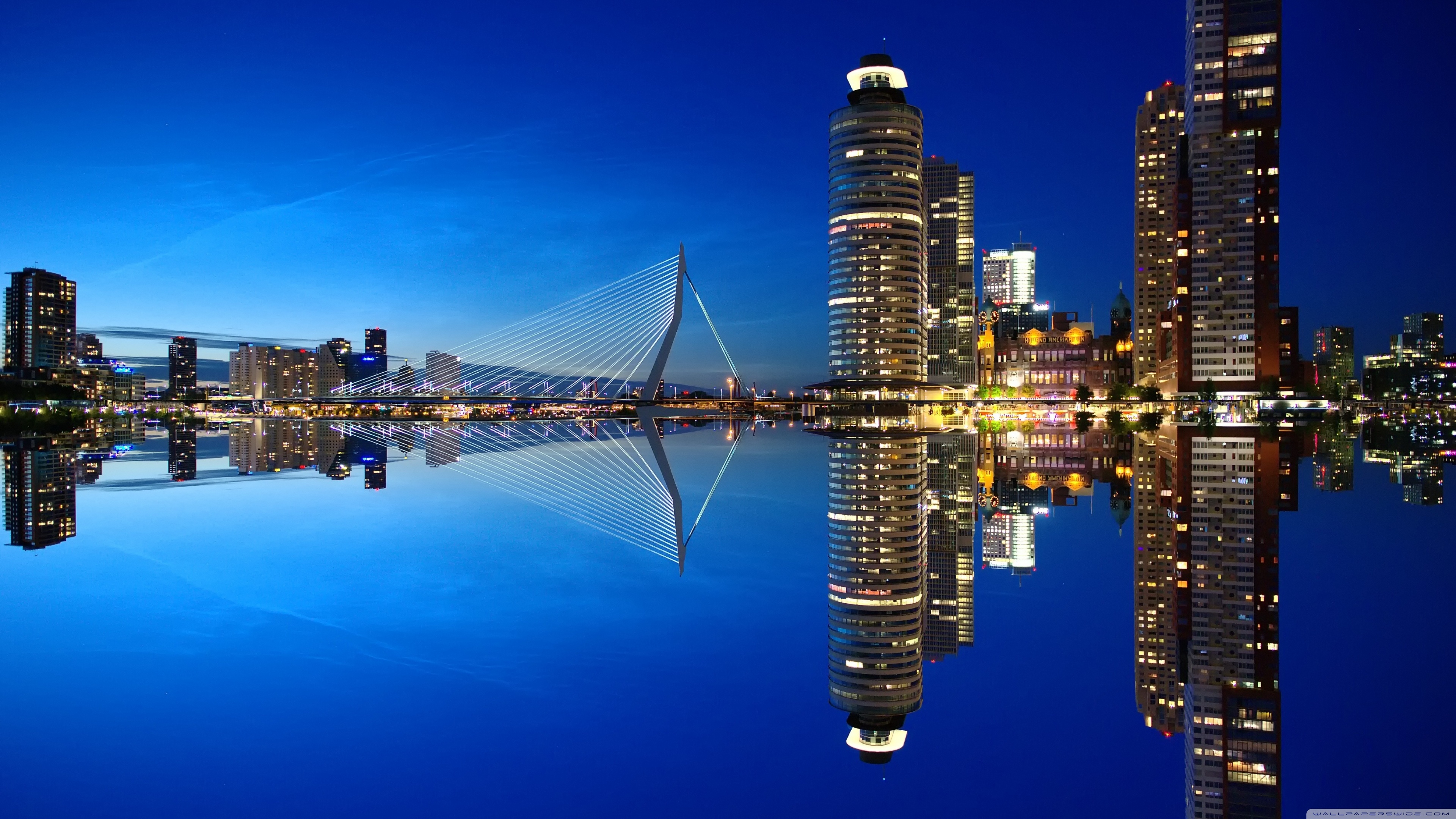Rotterdam Skyline Hd - HD Wallpaper 