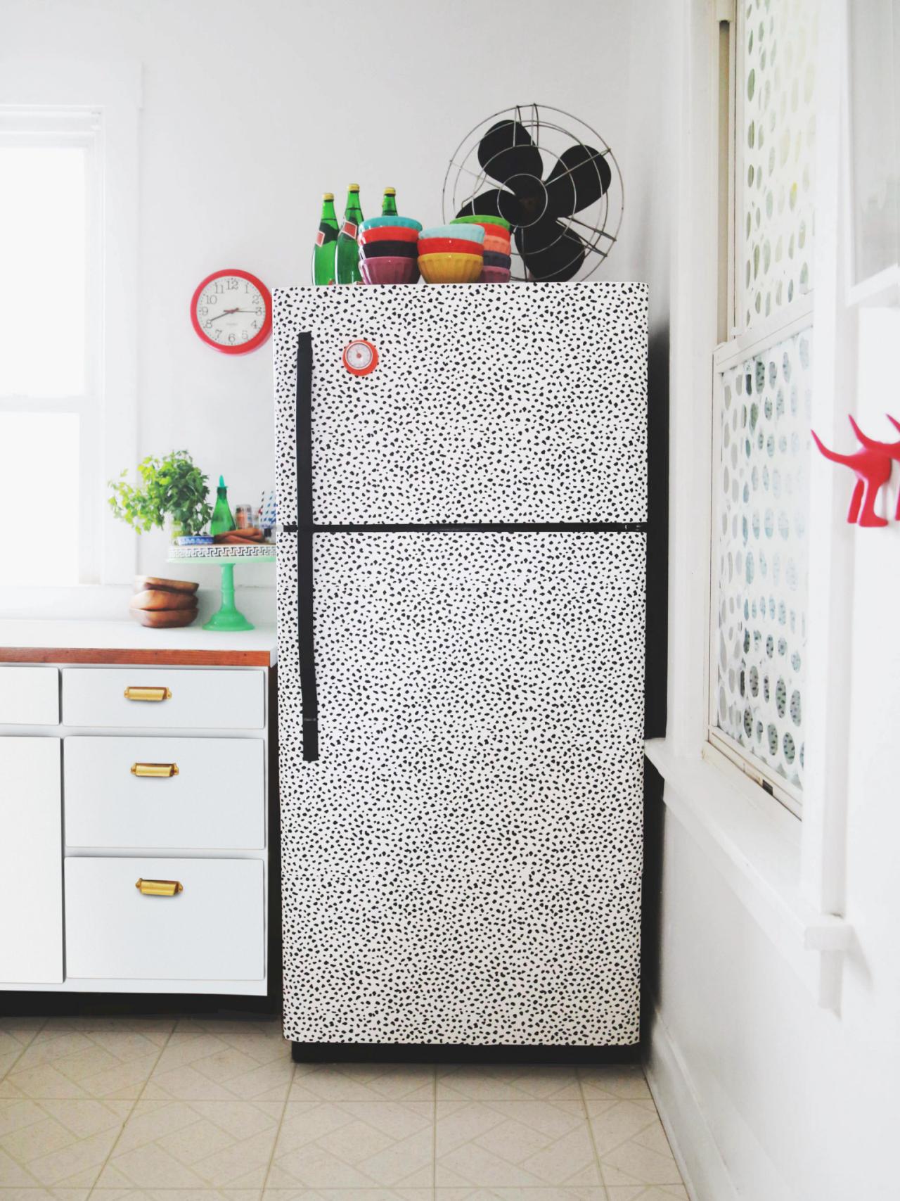 Blogger Diy Wallpaper-decal Fridge - Diy Wallpaper Ideas - HD Wallpaper 