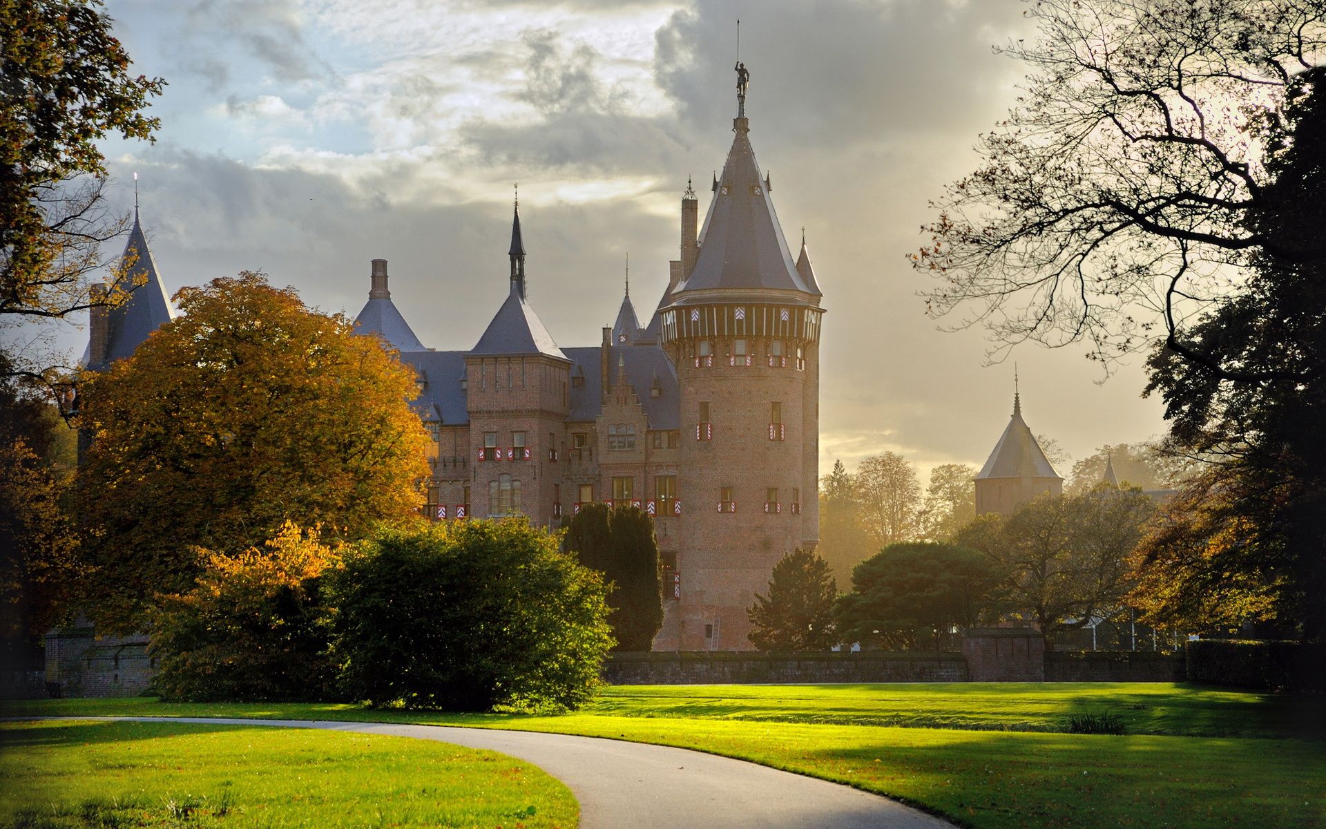 Castle Full Hd Wallpaper And Background Image - Castle De Haar - HD Wallpaper 