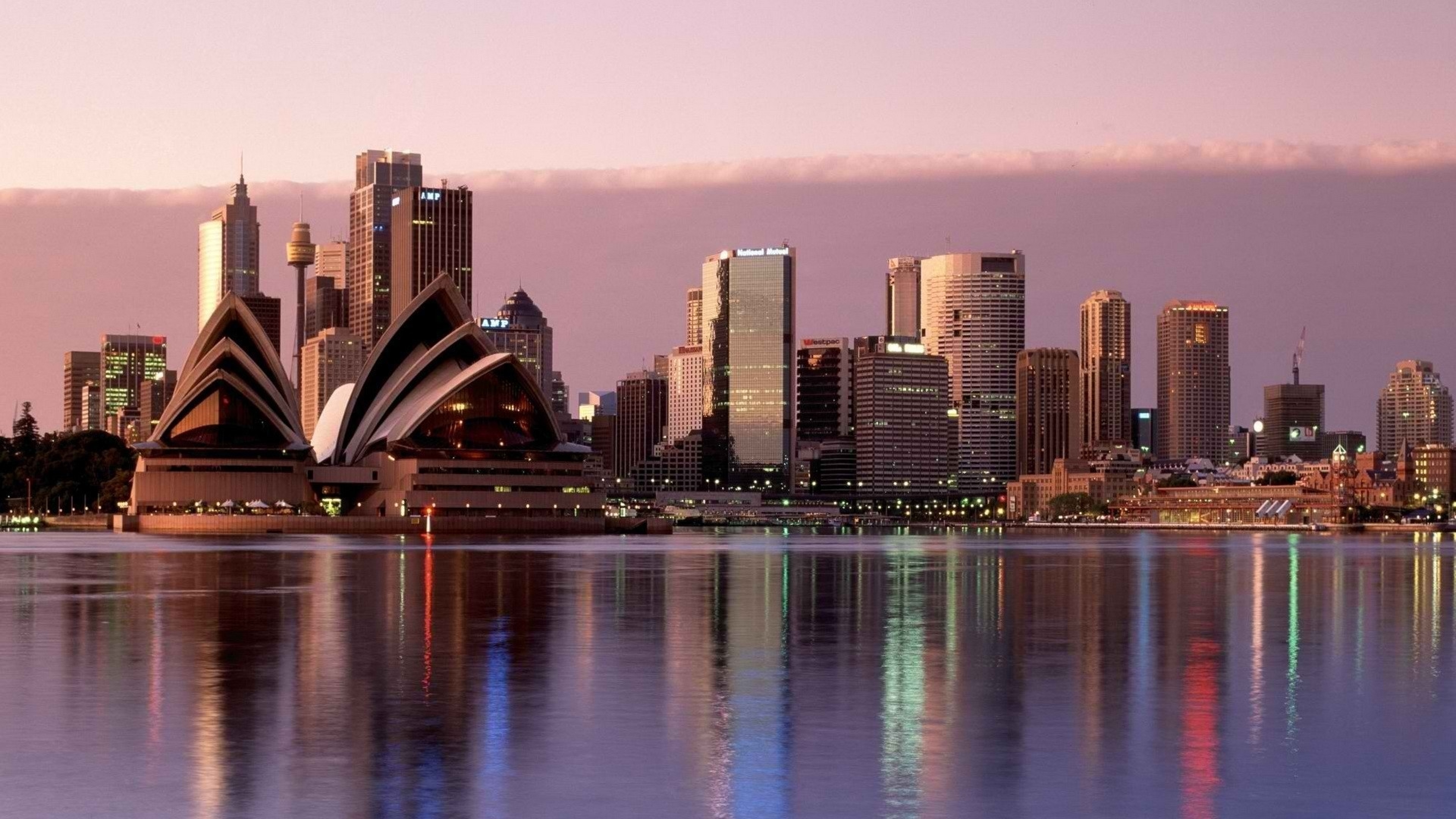 Sydney Skyline Hd - HD Wallpaper 