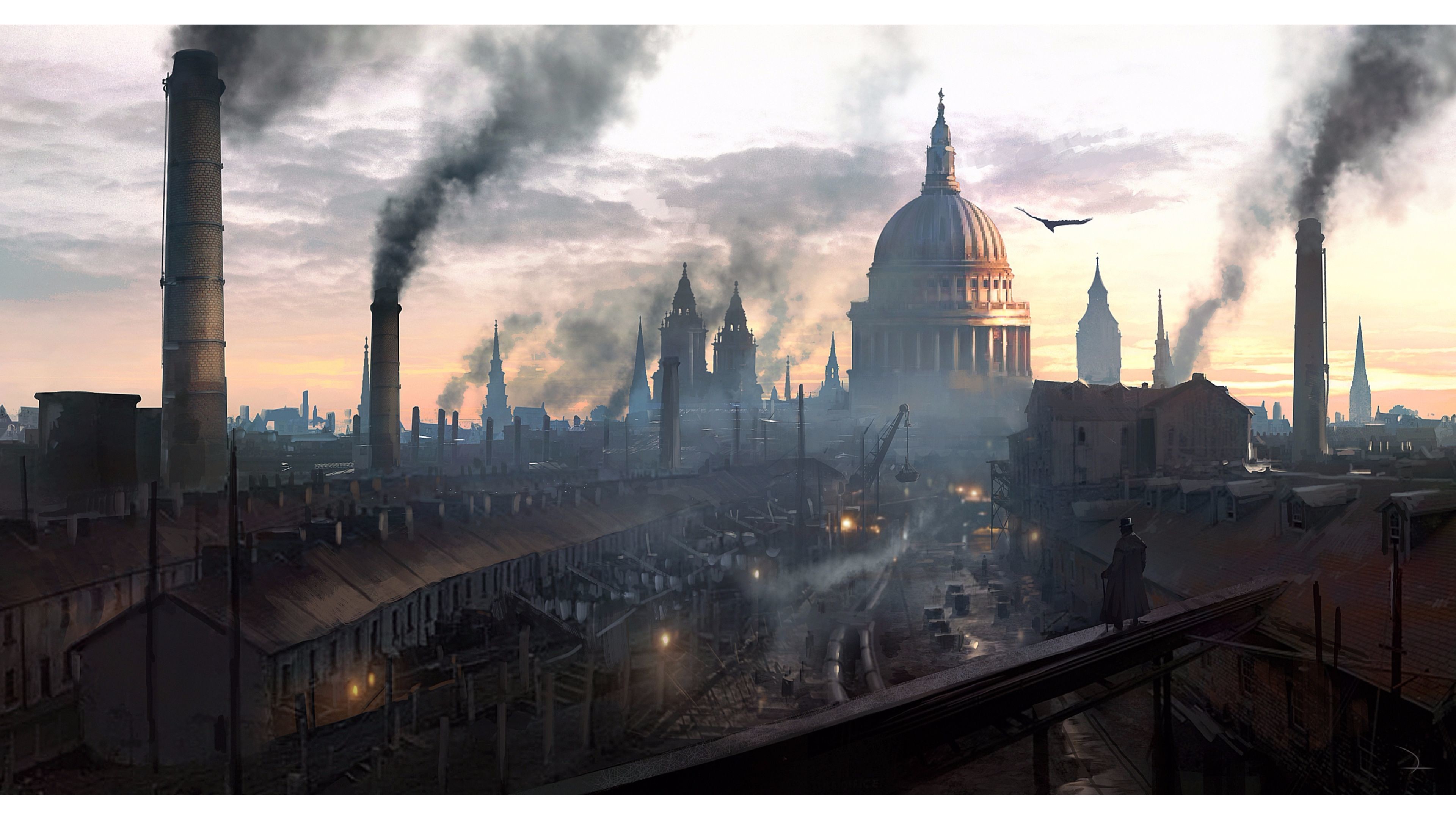 3840x2160, Multiplayer Features 4k Assassins Creed - Assassin's Creed Syndicate City - HD Wallpaper 