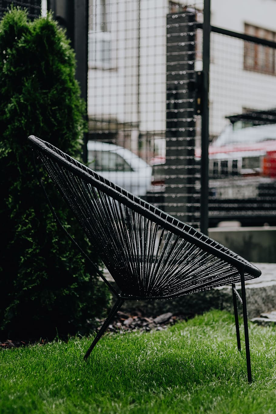 Classic Black Acapulco Chair, Mexican Design Of The - Tower Block - HD Wallpaper 