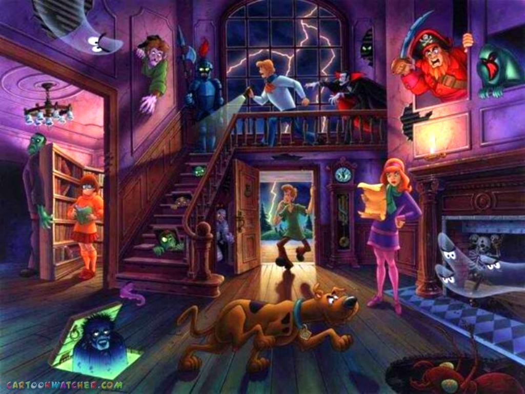 Scooby Doo Wallpapers - Scooby Doo Inside Haunted House - HD Wallpaper 