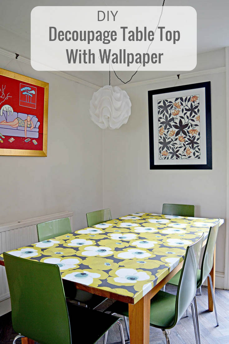 Diy Tutorial On How To Decoupage A Table Top With Mid - Tabletop - HD Wallpaper 