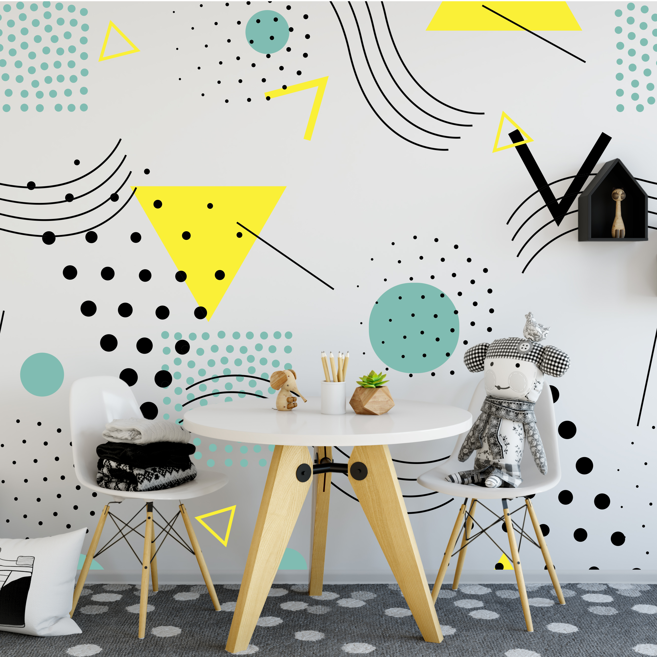Pop Art Wall Design - HD Wallpaper 