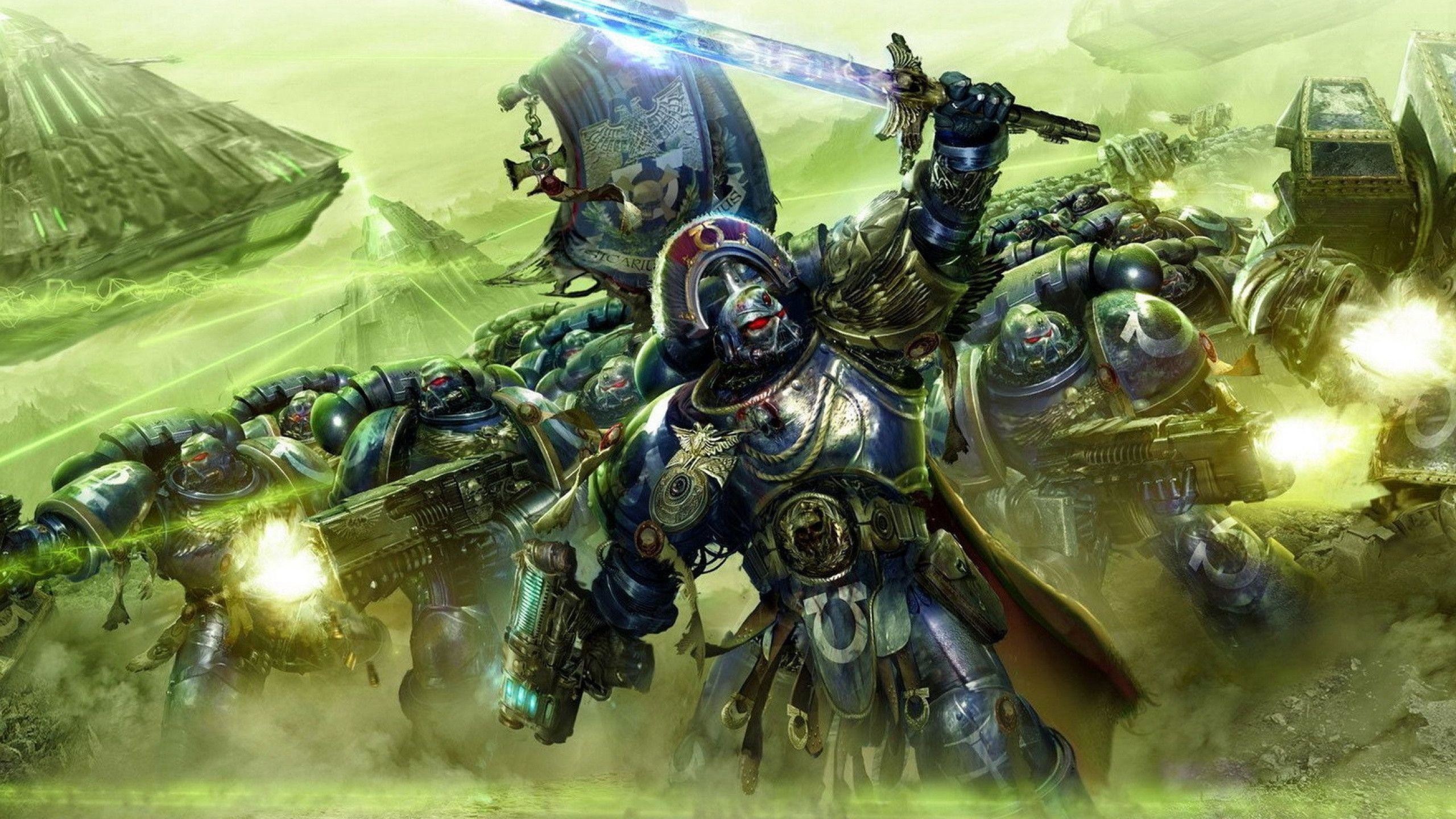 2560x1440, Space Marine Wallpaper 
 Data Id 90665 
 - Warhammer 40k Wallpaper Space Marines - HD Wallpaper 