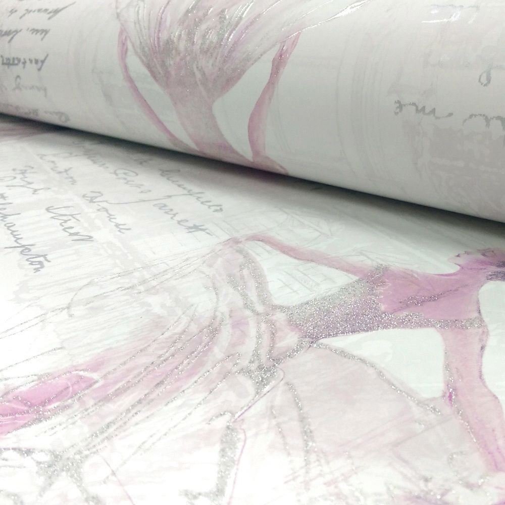 Pirouette Ballet Wallpaper Pink - 668200 - HD Wallpaper 