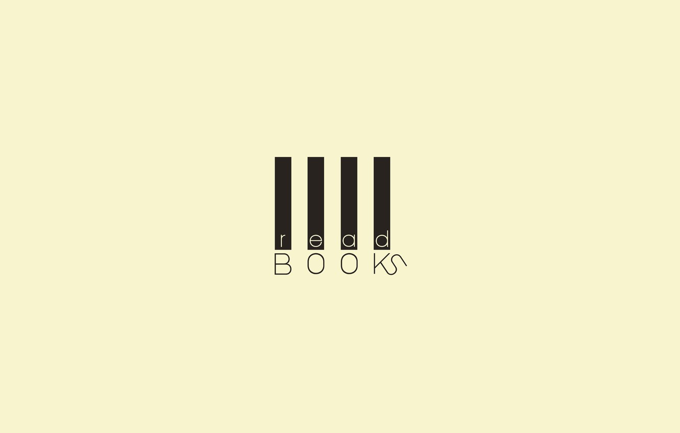 Photo Wallpaper Minimalsim Read Books, Wallpapeer Hq - Tan - HD Wallpaper 