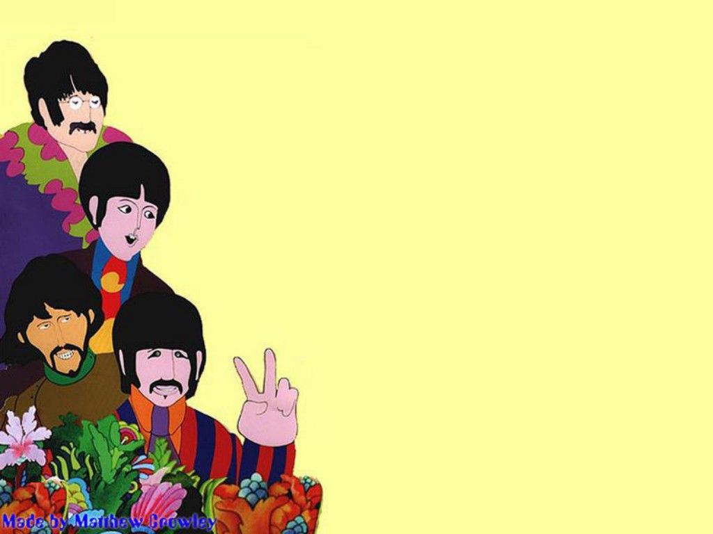 Yellow Submarine Wallpaper - Beatles Yellow Submarine Background - HD Wallpaper 