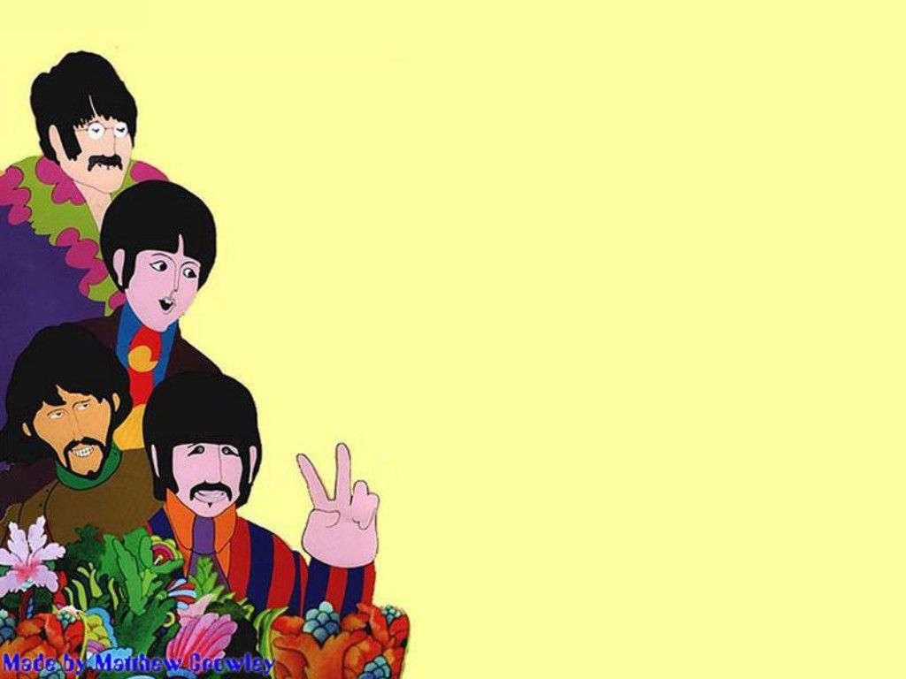 Yellow Submarine Wallpaper - Beatles Yellow Submarine Background - HD Wallpaper 
