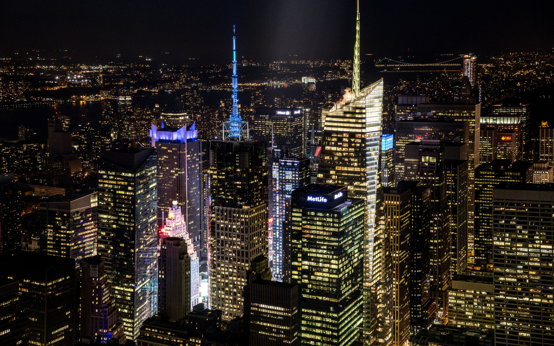 Photo Wallpaper Light, Night, The City, Building, Home, - New York City - HD Wallpaper 