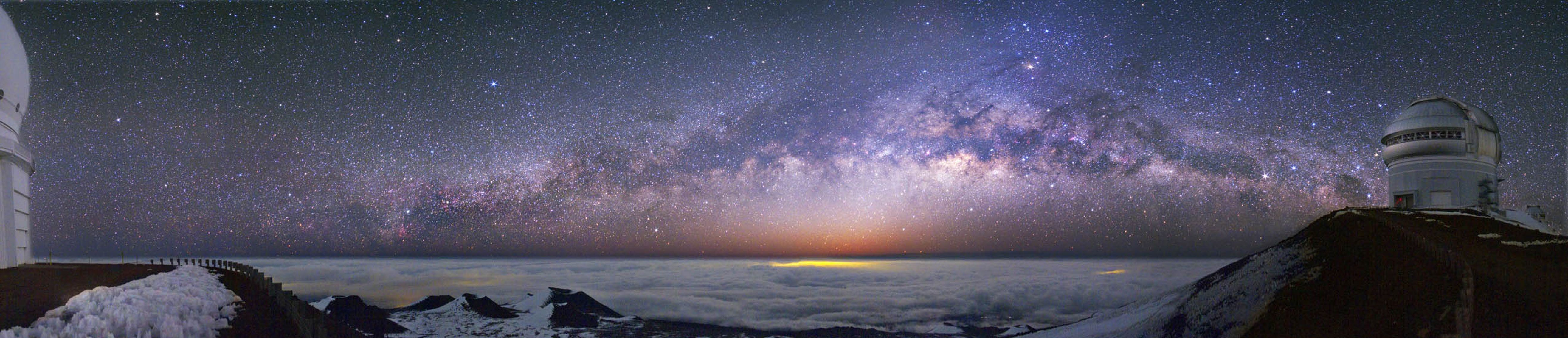 Panorama Wallpaper - Panorama Milky Way 4k - HD Wallpaper 