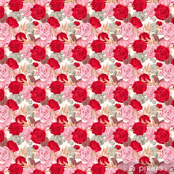 Motifs Roses - HD Wallpaper 