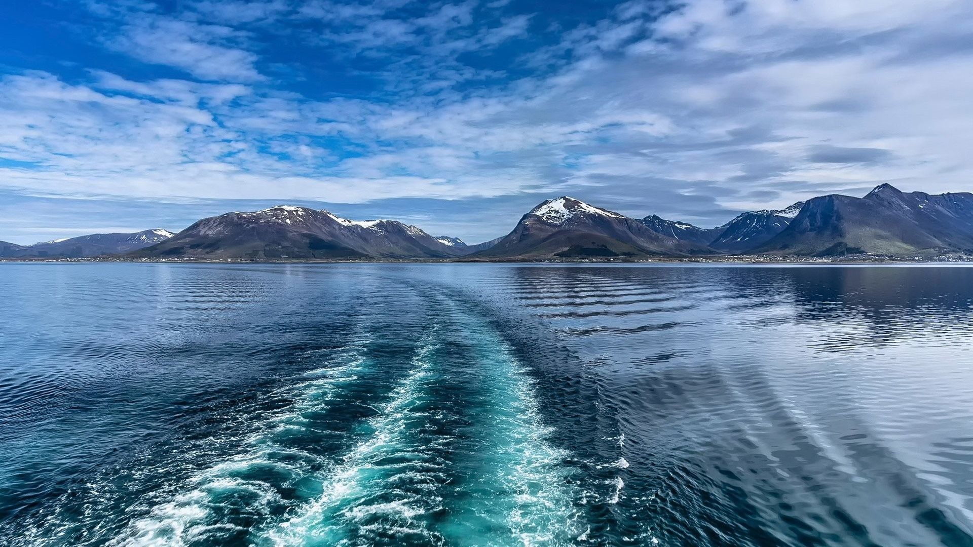 Waves Water Sea Mountains Nature Wallpaper Full Hd - Download Images Of Lofoten Norway - HD Wallpaper 