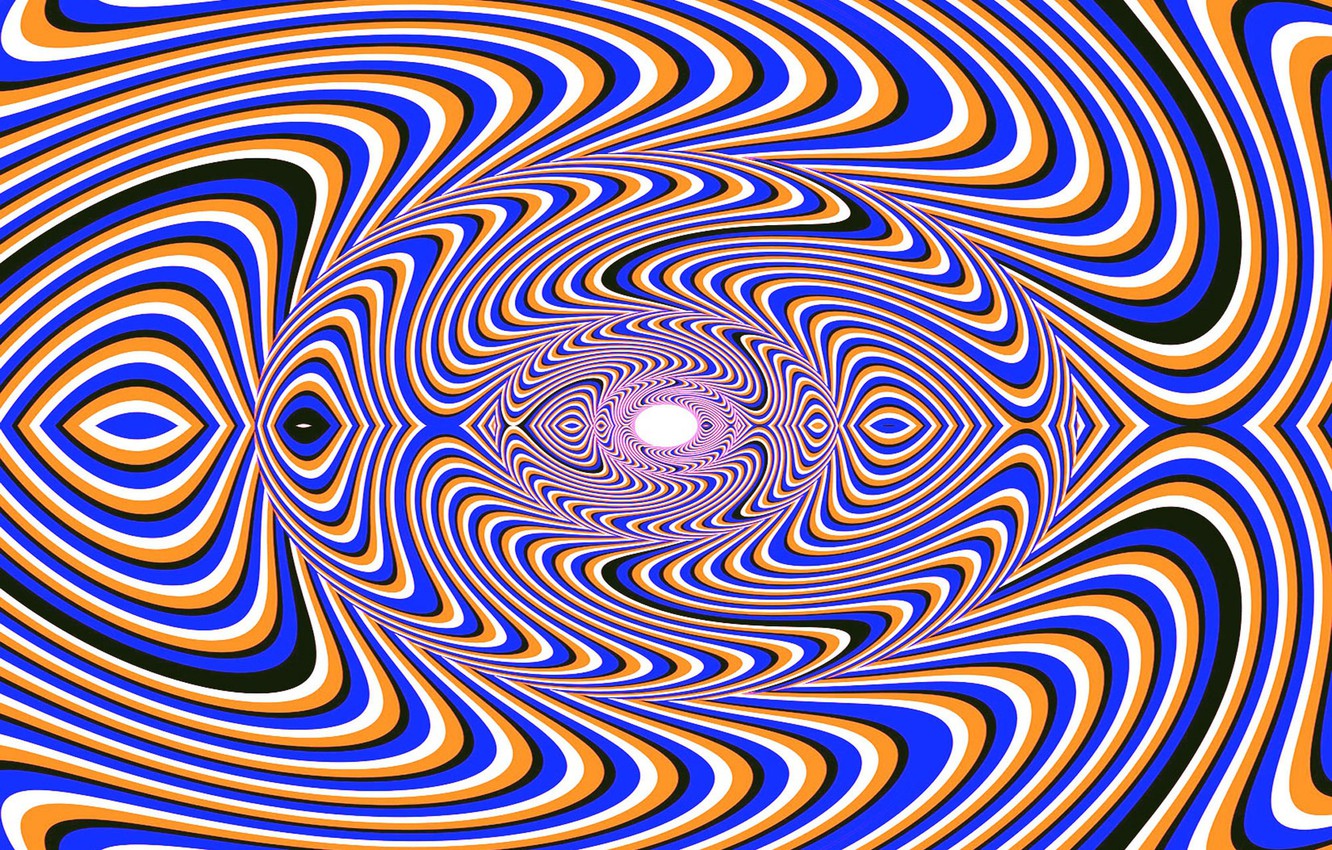 Photo Wallpaper Color, Line, Background, Funnel, Illusion, - Auditory Illusions - HD Wallpaper 
