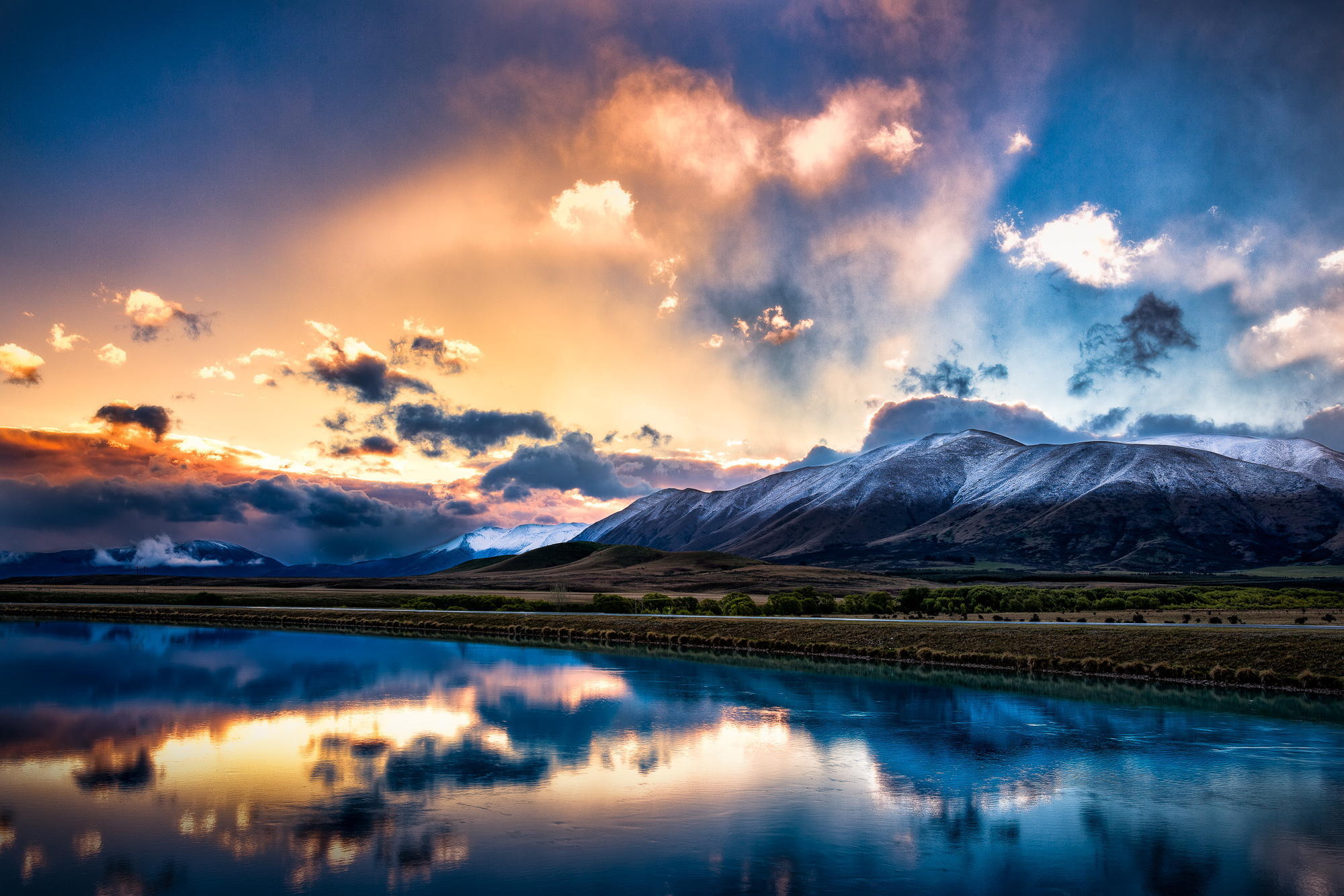 New Zealand Sunset Background - HD Wallpaper 