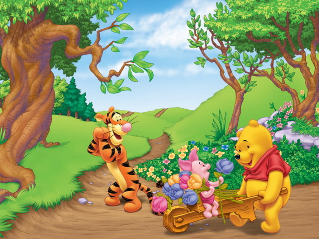 Winnie The Pooh Wallpaper - Winnie The Pooh Spring - HD Wallpaper 