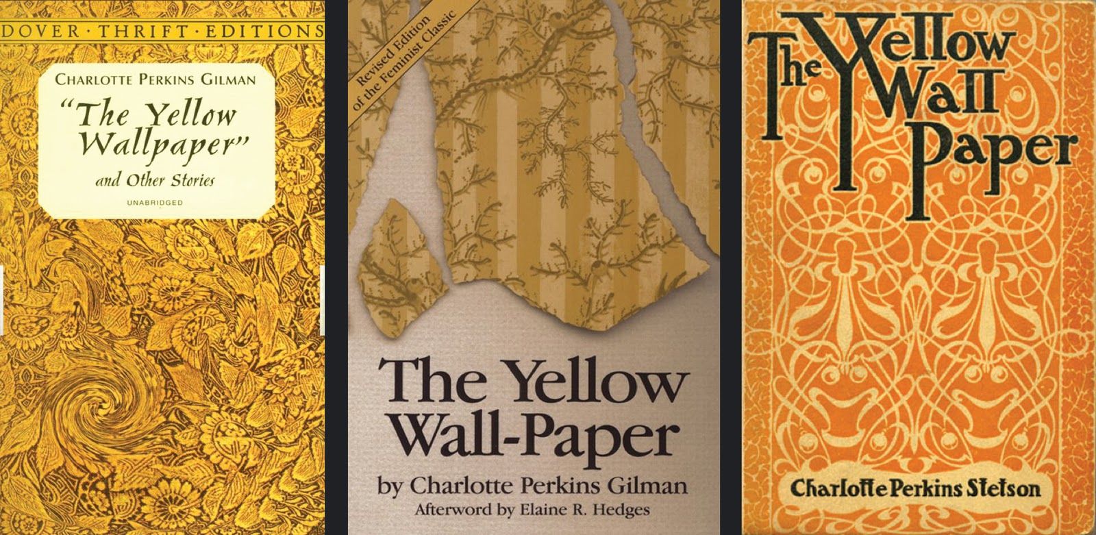 Yellow Wall Paper Book - HD Wallpaper 