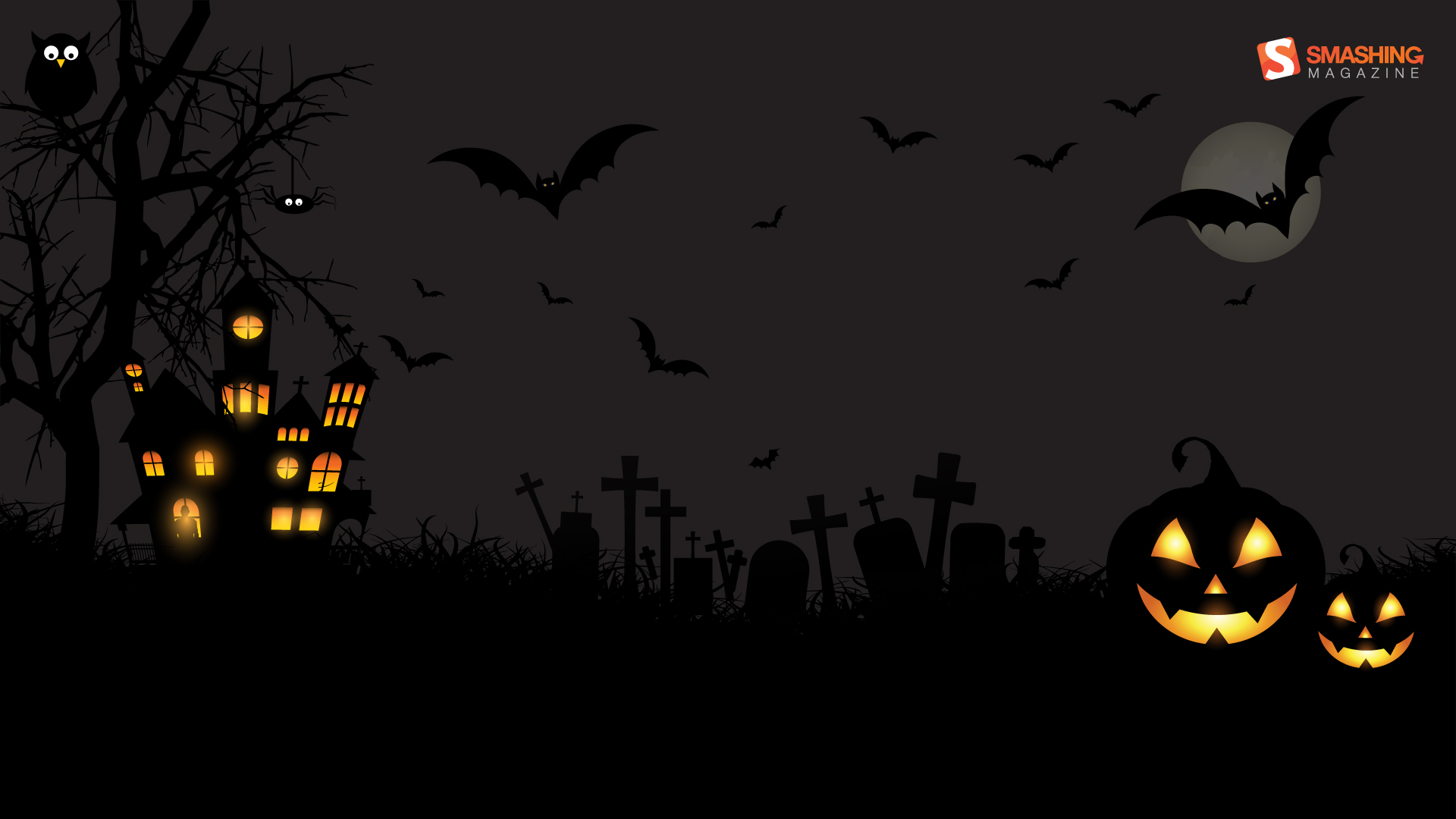 Scary Halloween Hd Wallpaper 1080p Desktop - October Calendar 2019 Wallpaper Halloween - HD Wallpaper 