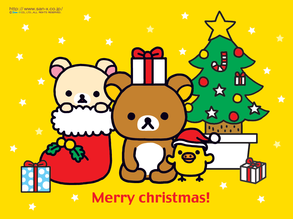 Rilakkuma Wallpaper December Christmas - Rilakkuma Christmas - HD Wallpaper 