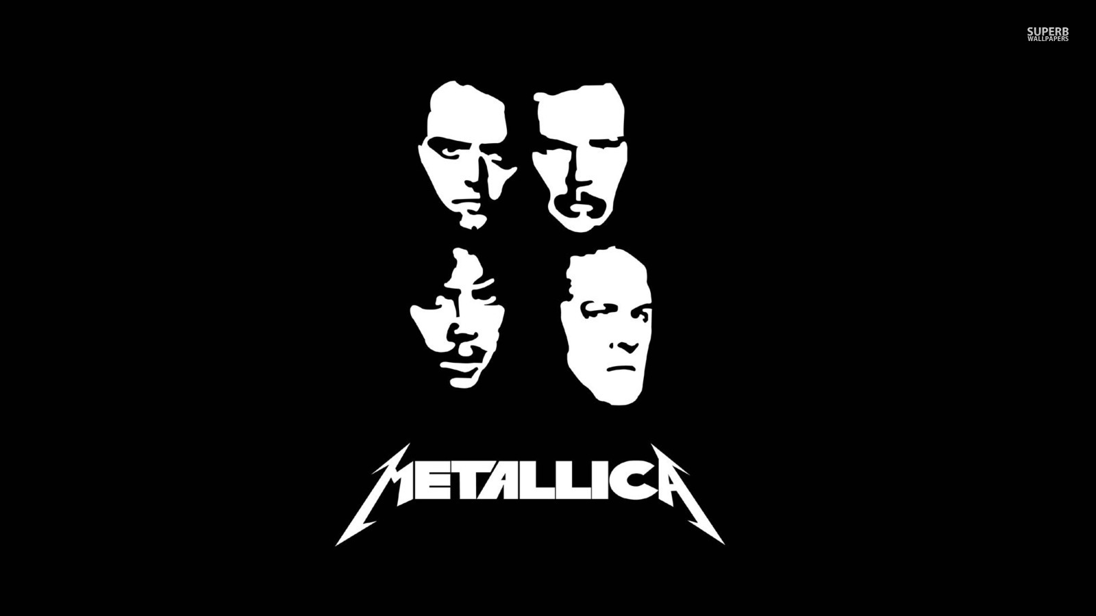 Metallica - Metallica Black And White - HD Wallpaper 
