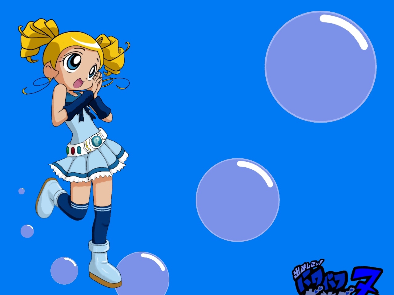 Wallpaper Powerpuff Girls, Girl, Admiration, Bubbles - Powerpuff Girls Bubbles Older - HD Wallpaper 