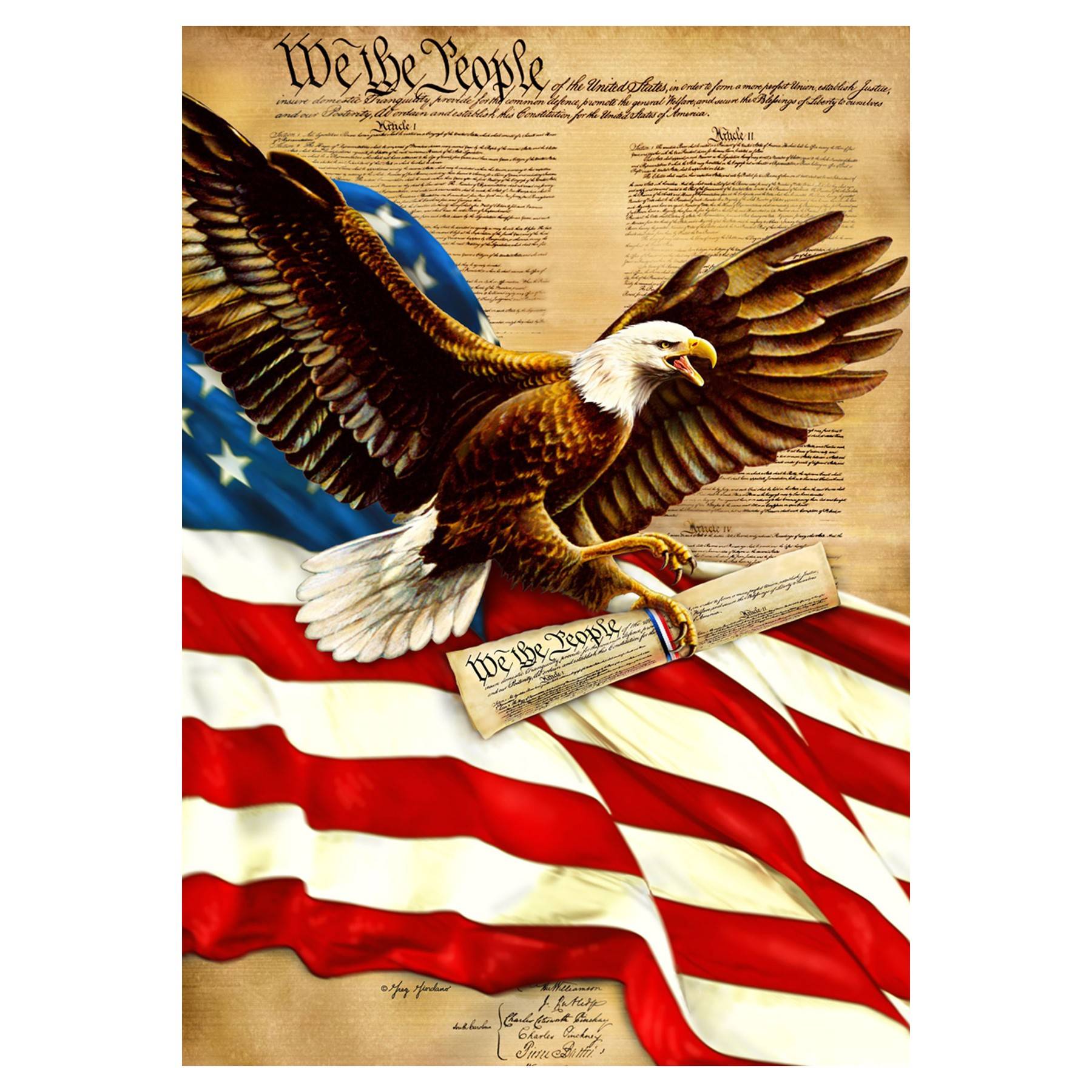 Declaration Of Independence Eagle - HD Wallpaper 