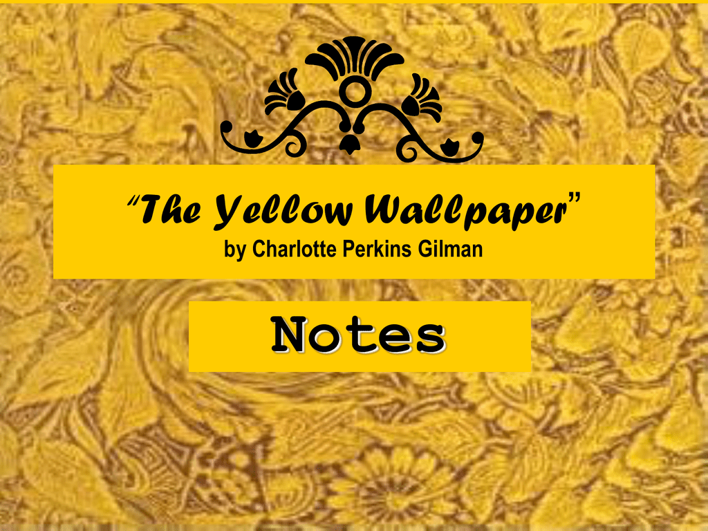Yellow Wallpaper By Charlotte Perkins Theme - HD Wallpaper 
