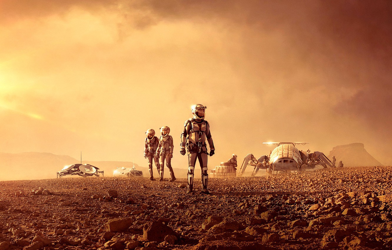 Photo Wallpaper Series, Mars, National Geographic Channel - National Geographic Mars Based - HD Wallpaper 