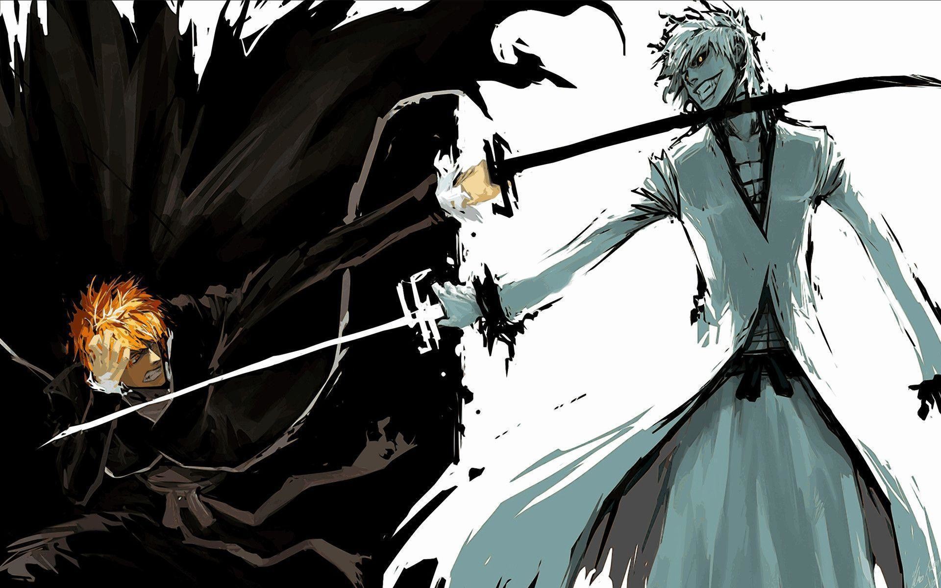 1920x1200, Anime Desktop Wallpapers - Ichigo Vs Ichigo Hollow - HD Wallpaper 